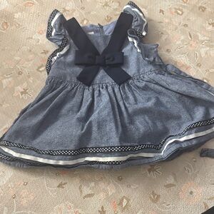 Bonnie Baby Charcoal and White Formal Dress